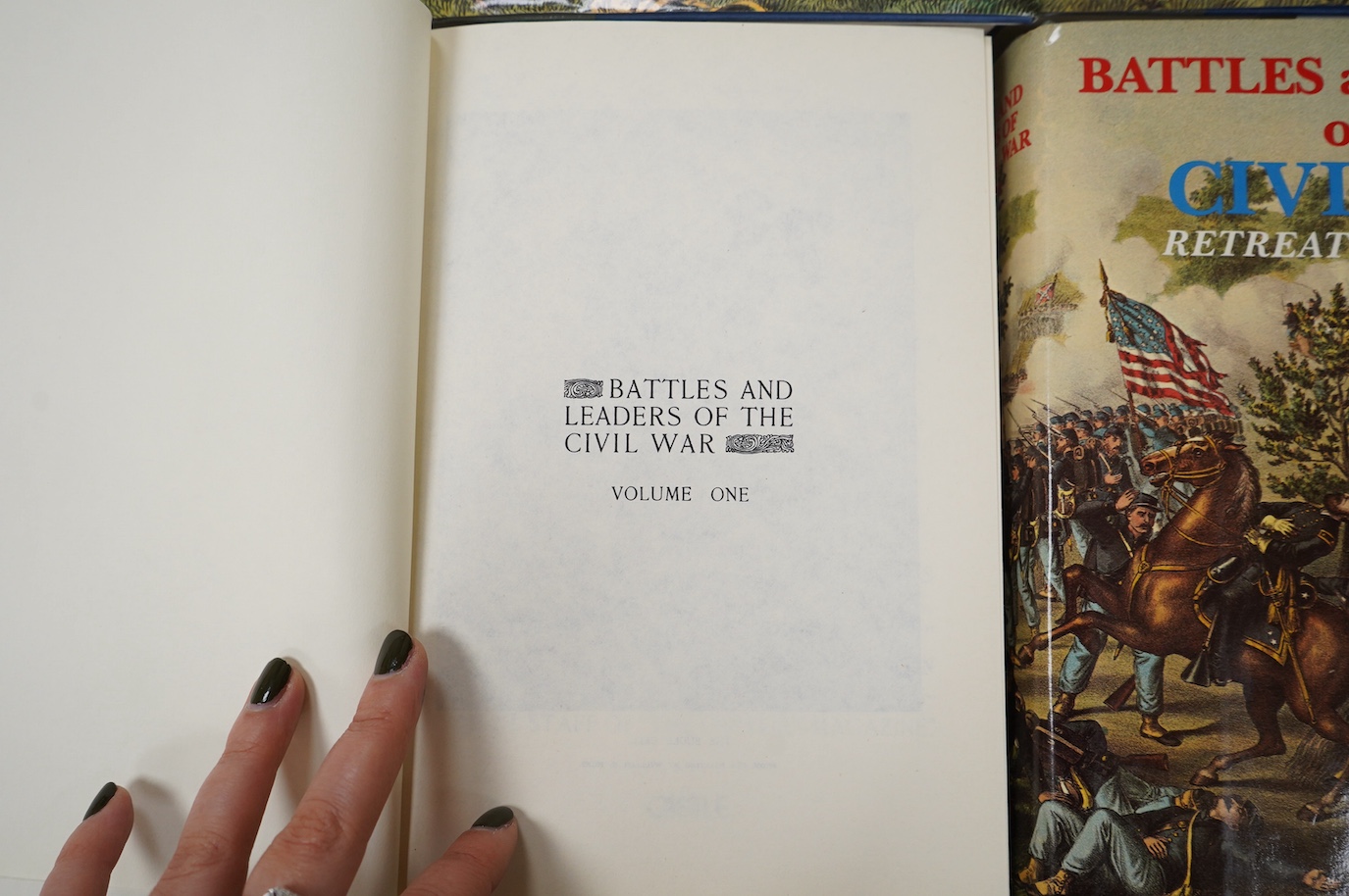 Johnson, Robert Underwood & Buel, Clarence Clough - Battles and Leaders of the Civil War. (Reprint Editon), 4 vols. many illus. (incl. maps); publisher's quarter leather and paperboards, d/wrappers, roy.8vo. Secancus (NJ